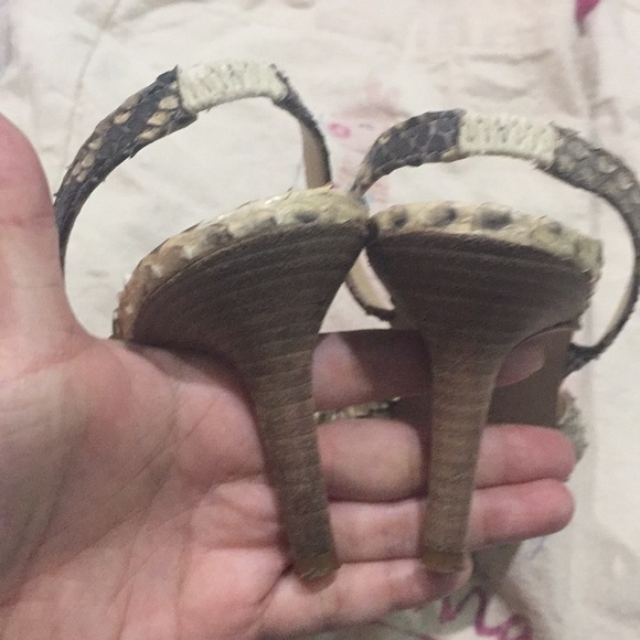 CK Calvin Klein python sandals - Picture 7 of 8